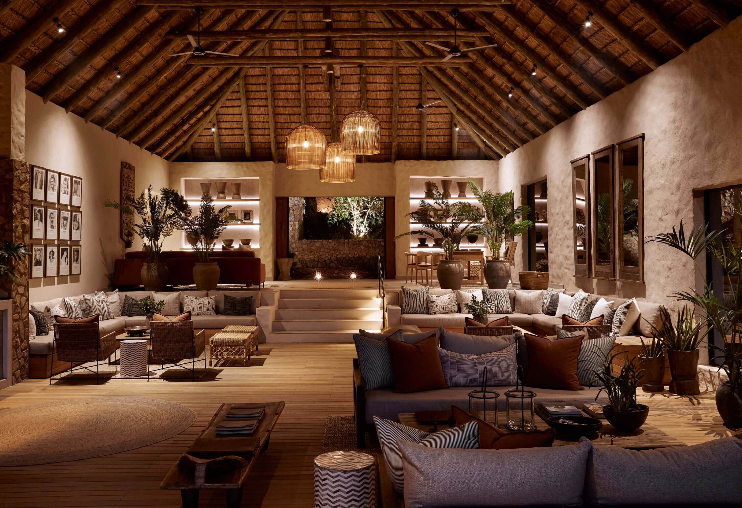 The main area at Londolozi's Founders Camp