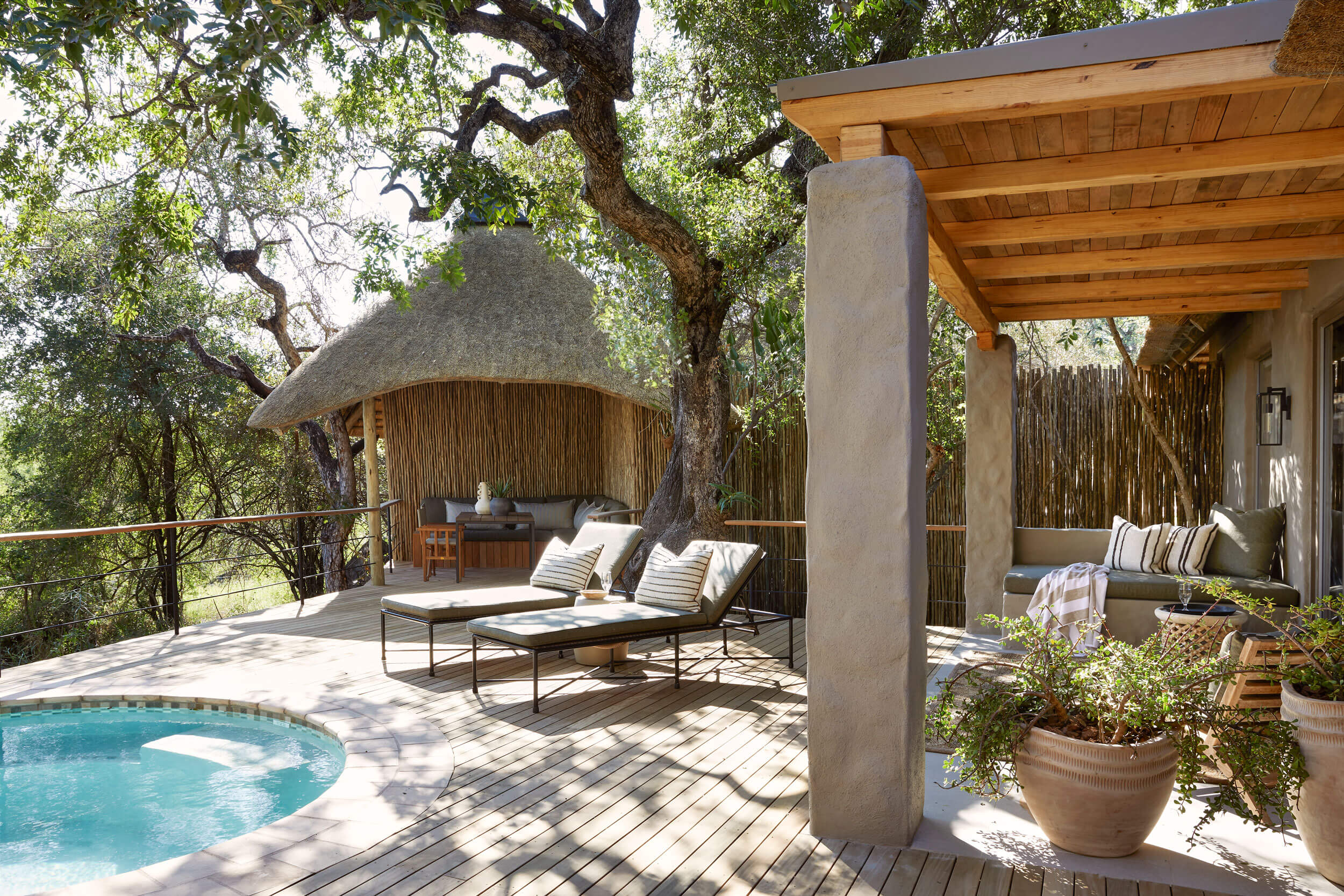 Private deck at Londolozi's Founders Camp