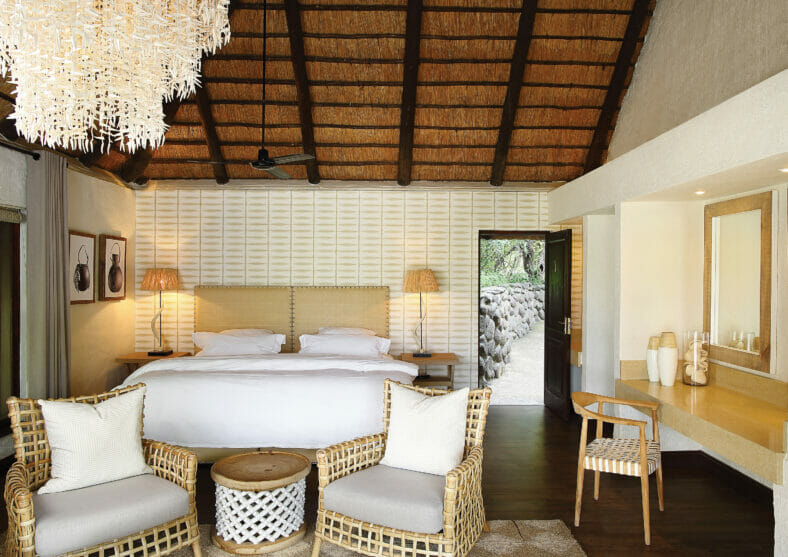 Londolozi Founders Camp Chalet Bedroom and Decor