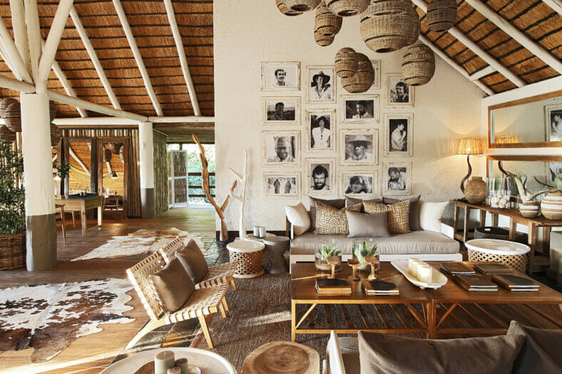 Londolozi Founders Camp Main Area Lounge and Decor
